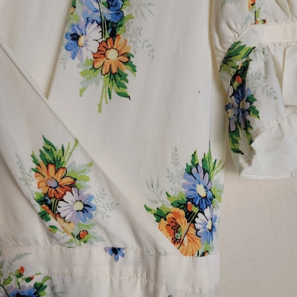 Madewell,  Ruffle-Sleeve Maxi Dress,Classic Corsage, Size 4‎